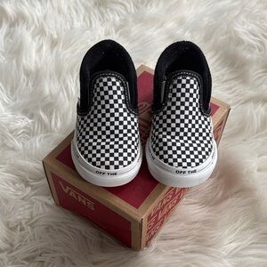 Vans Kids Checkered Slip-On Sneakers